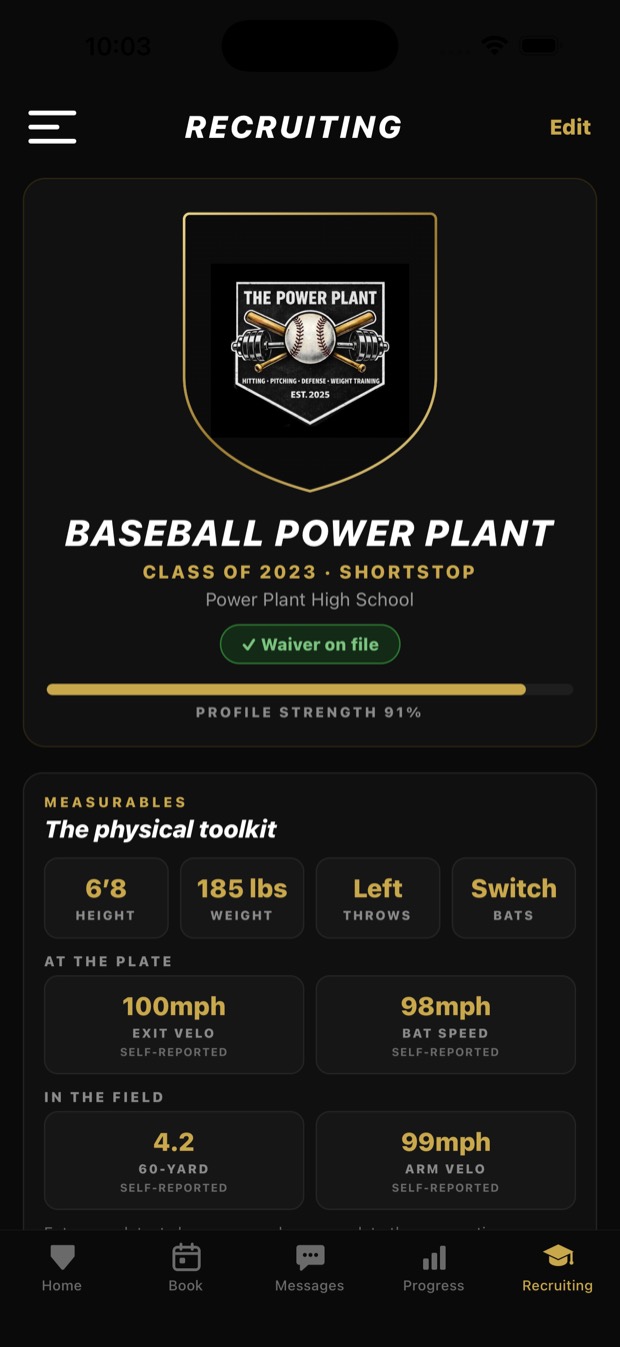 The profile coaches actually read